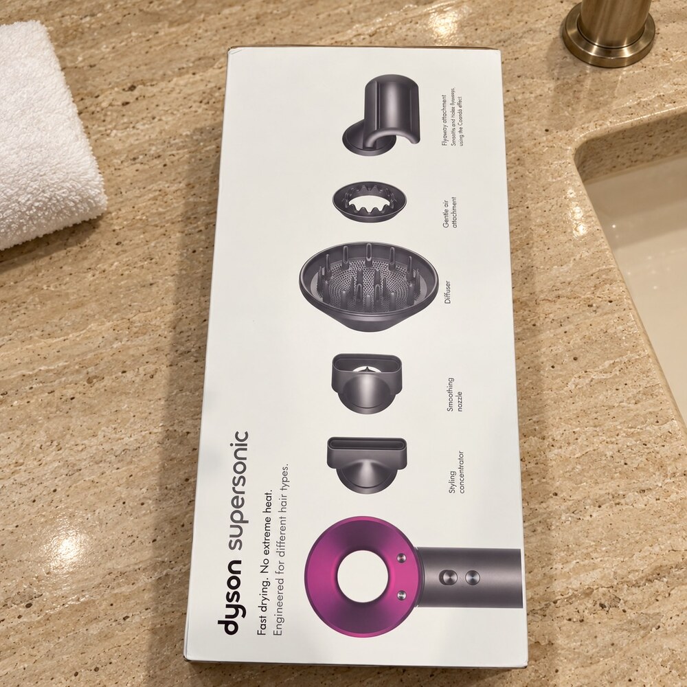Dyson Supersonic Hair Dryer, Pink Trim, New with Box - Picture 6 of 10